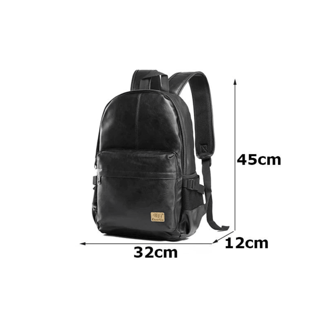 Luxury leather backpack for men