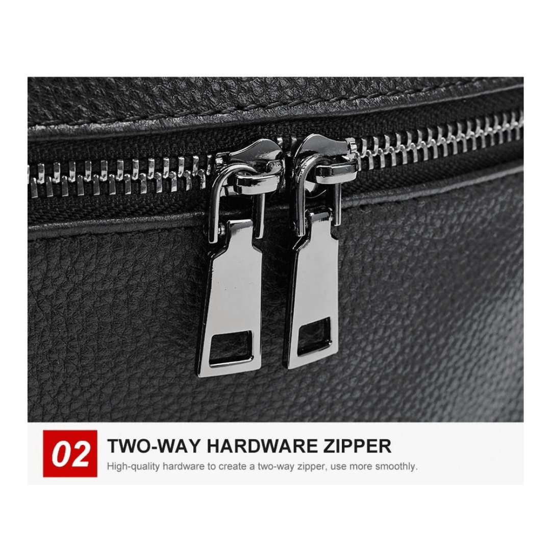 Men's leather backpack