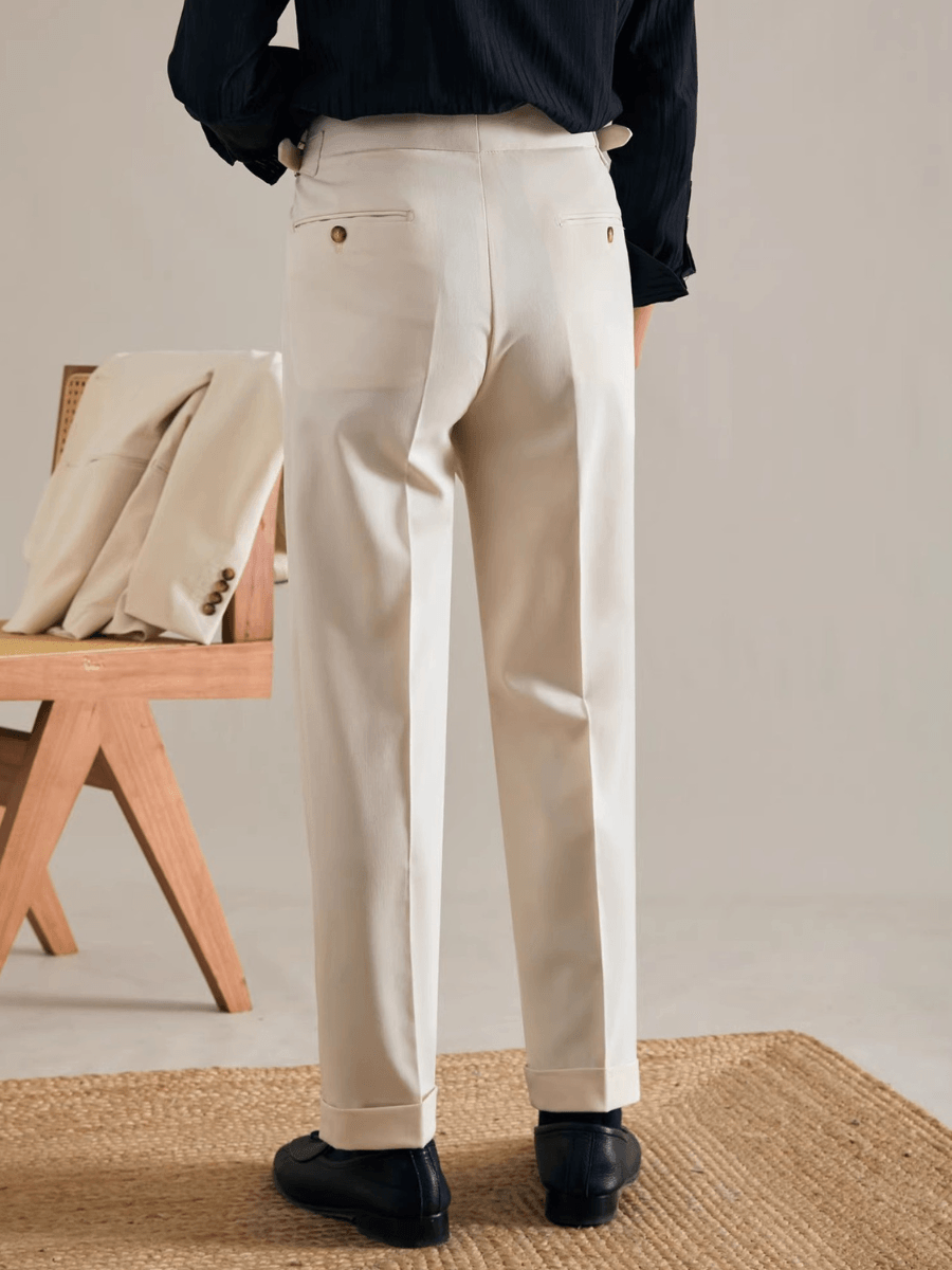 Casual business pants - Straight fit, non-iron