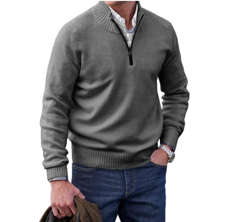 Thin quarter-zip sweater