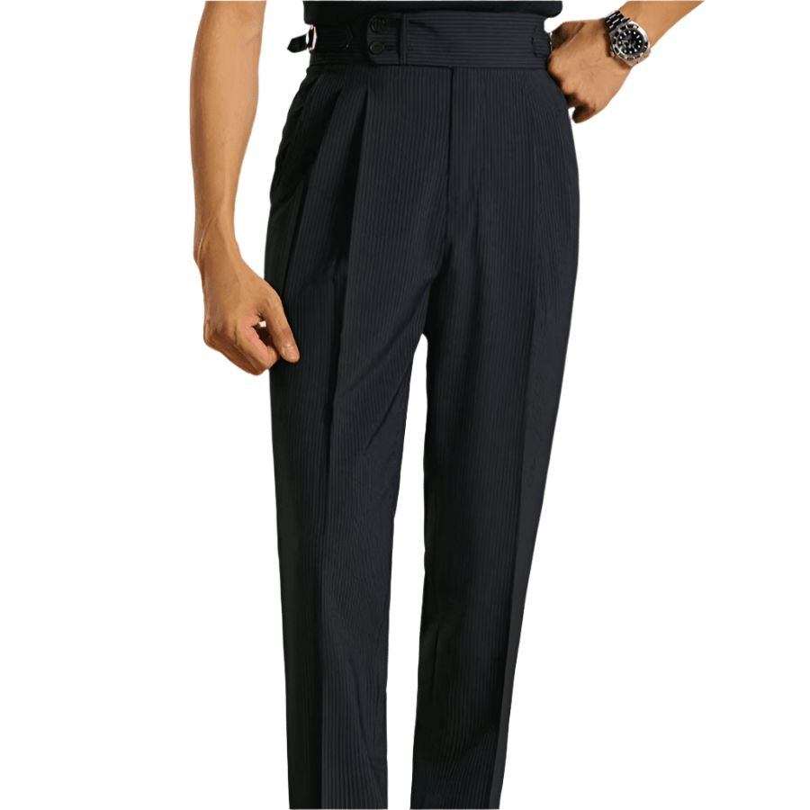 Elite Double Button Business Casual Pants - Non-Iron