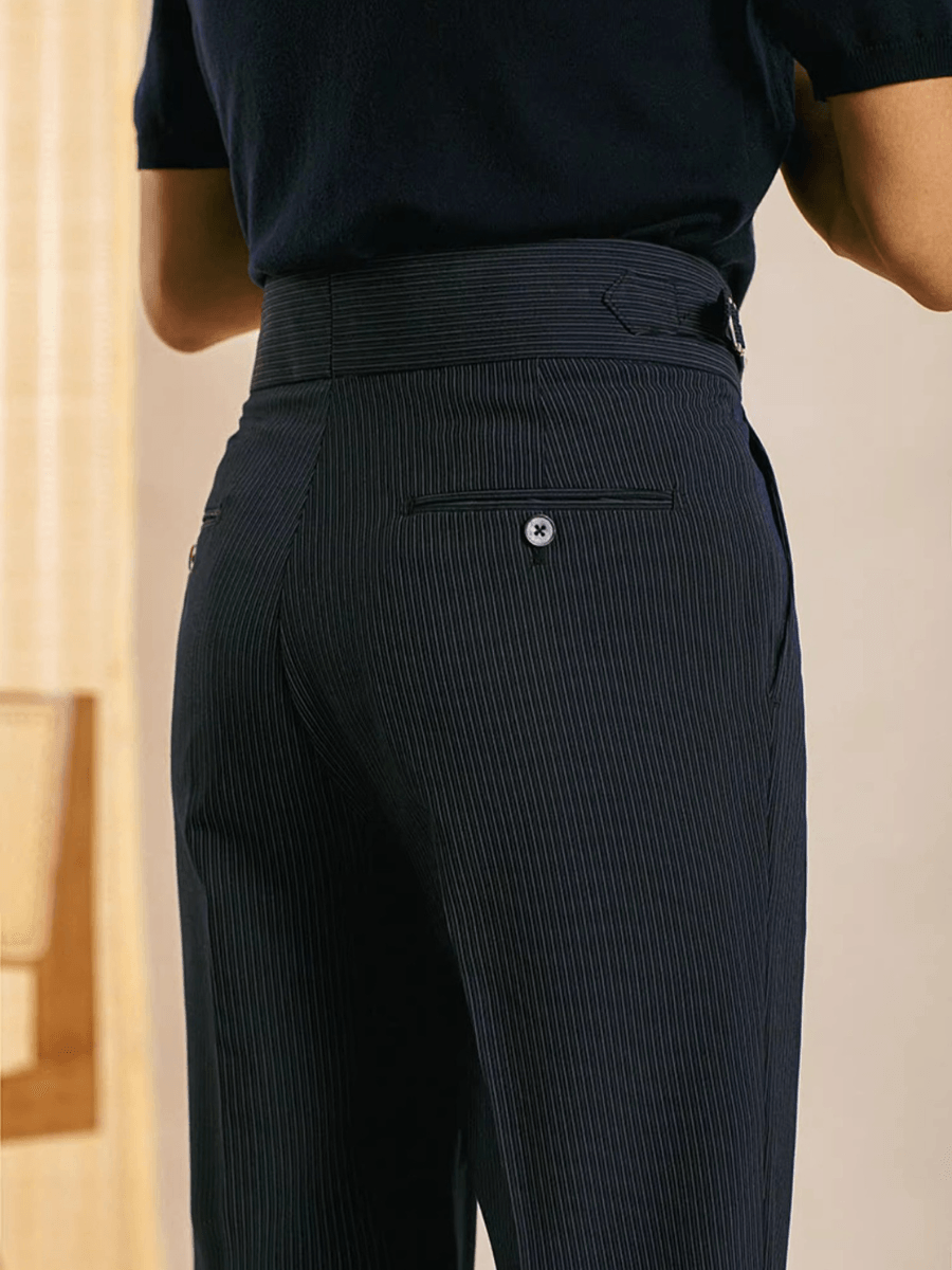 Elite Double Button Business Casual Pants - Non-Iron