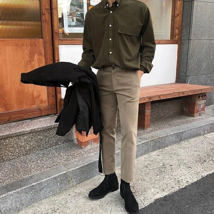 Pantalon chino droit