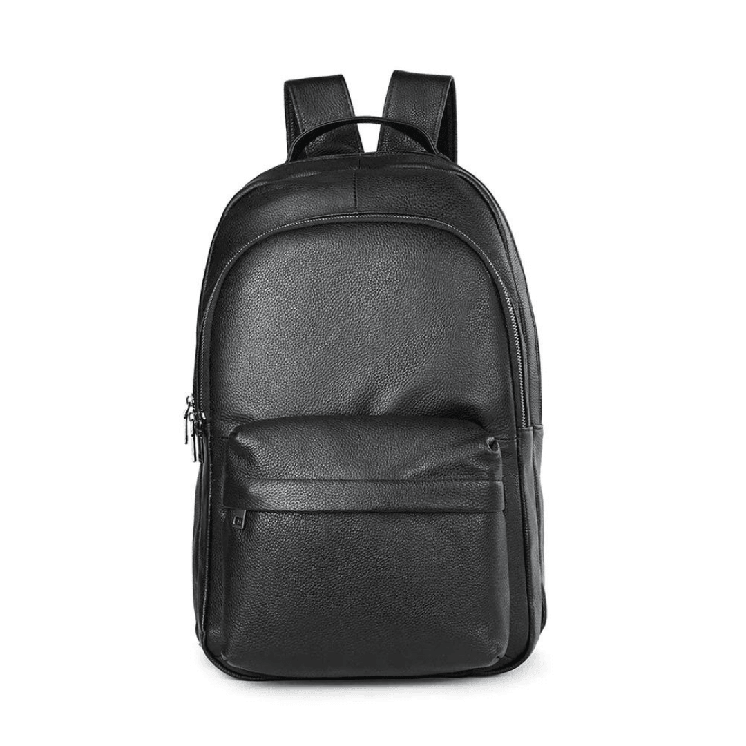 Men's leather backpack