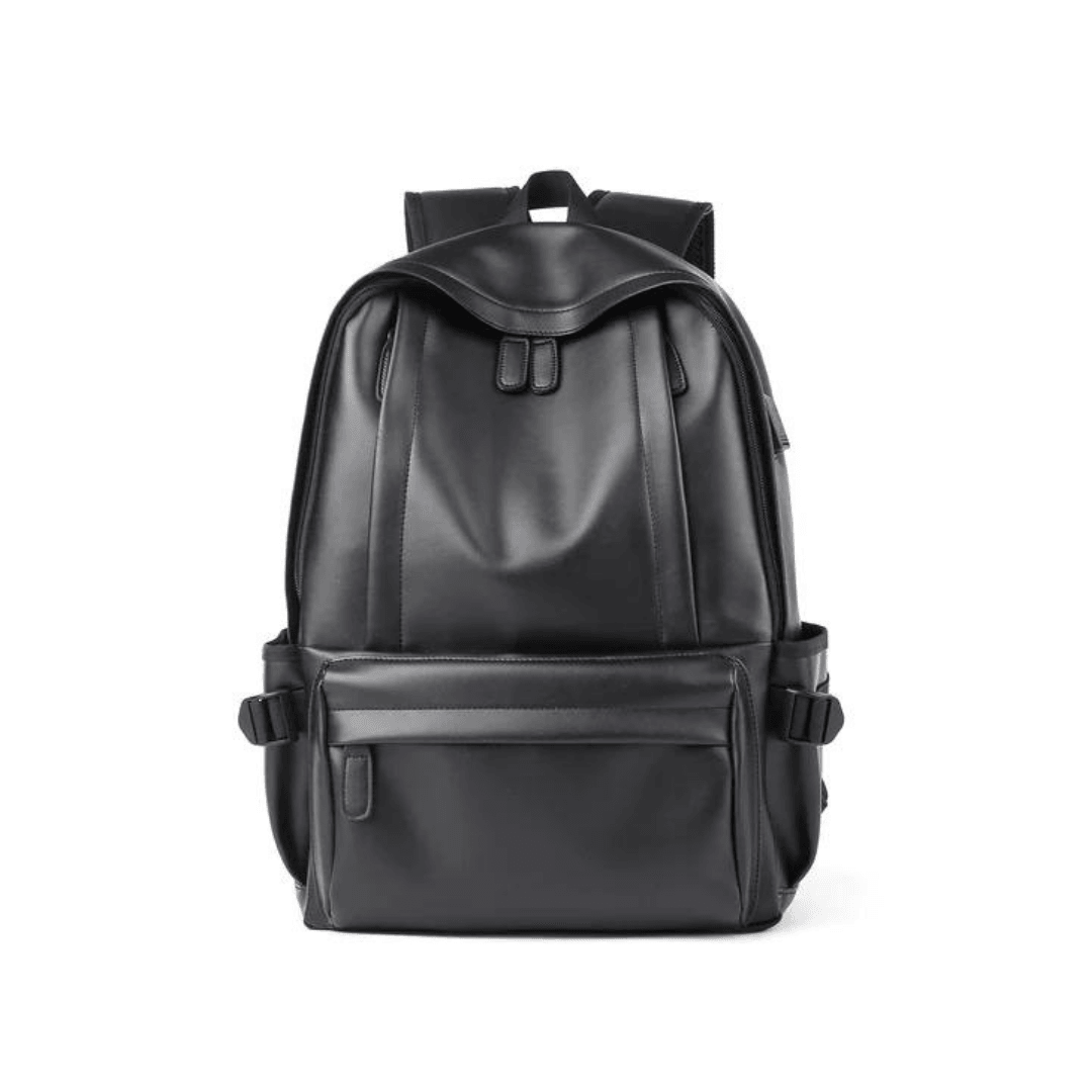 Waterproof leather backpack for men