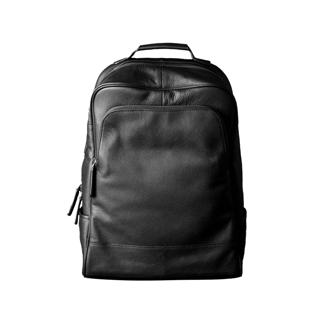 Genuine leather backpack for men