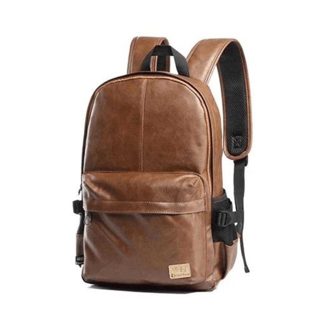 Luxury leather backpack for men
