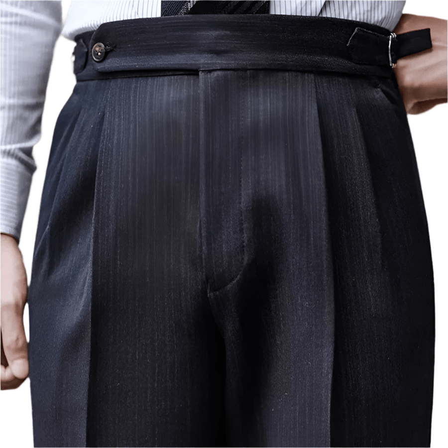 Pantalon décontracté d'affaires vintage Napoli pour hommes - sans repassage