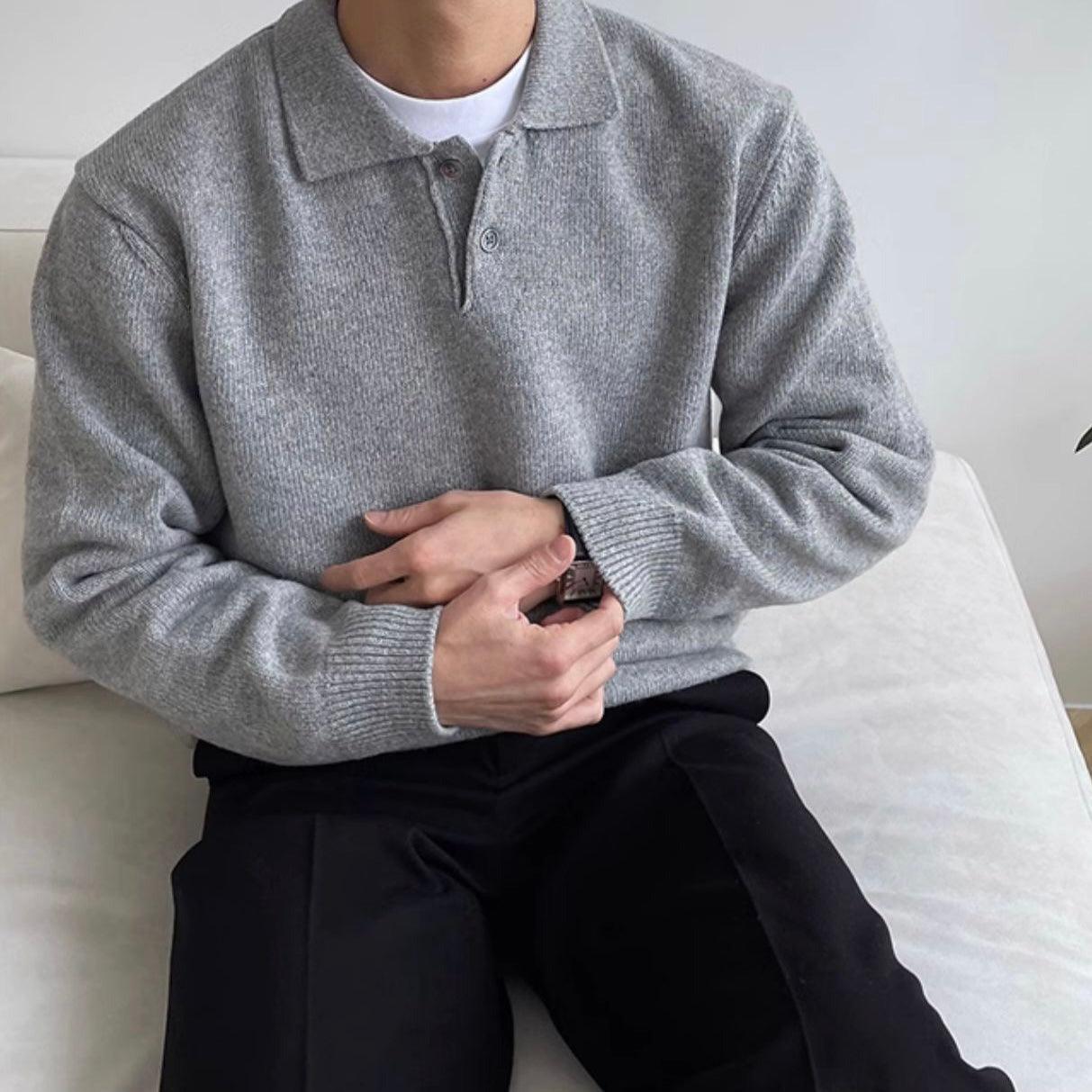 Merino wool polo shirt