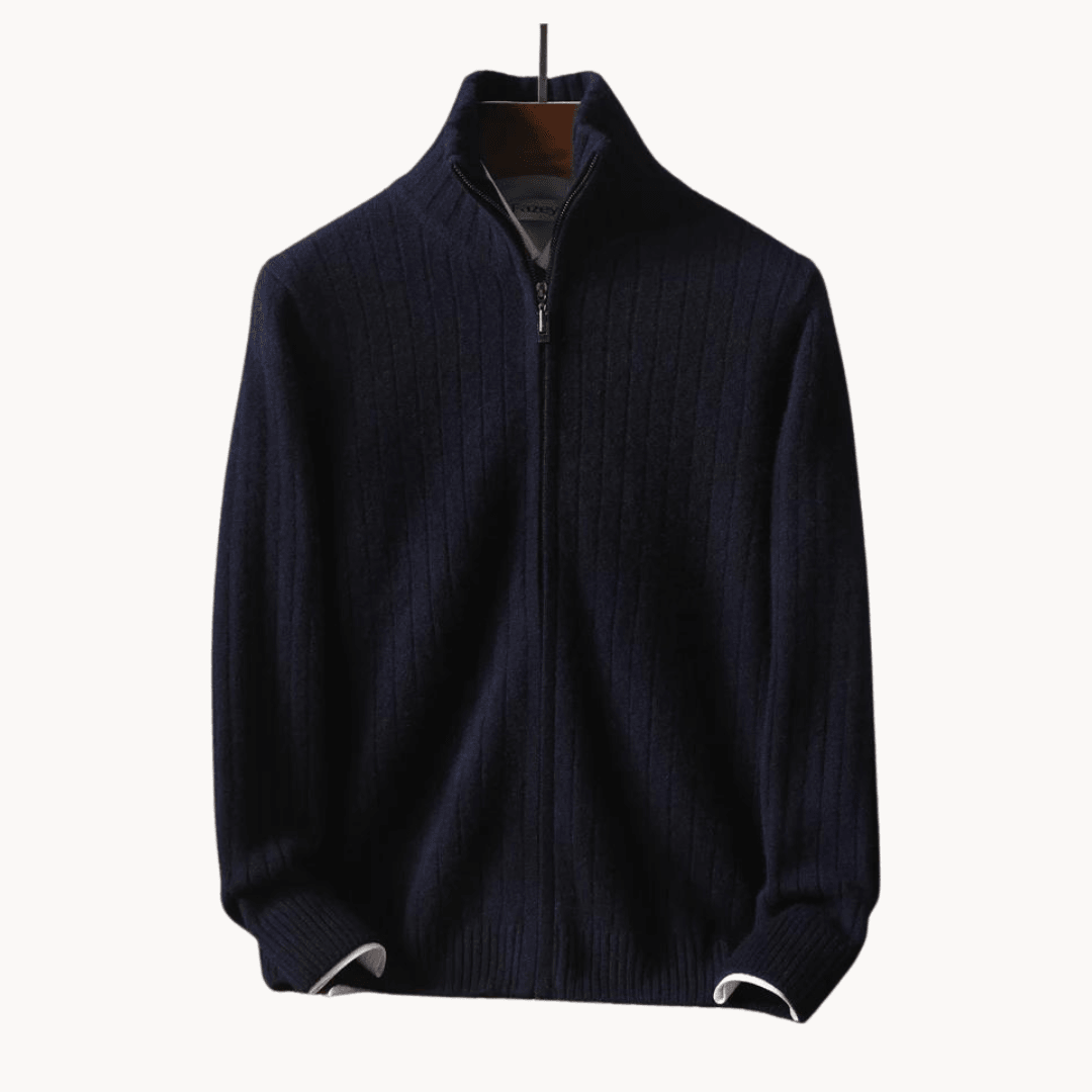 Cardigan en laine mérinos Savile Row