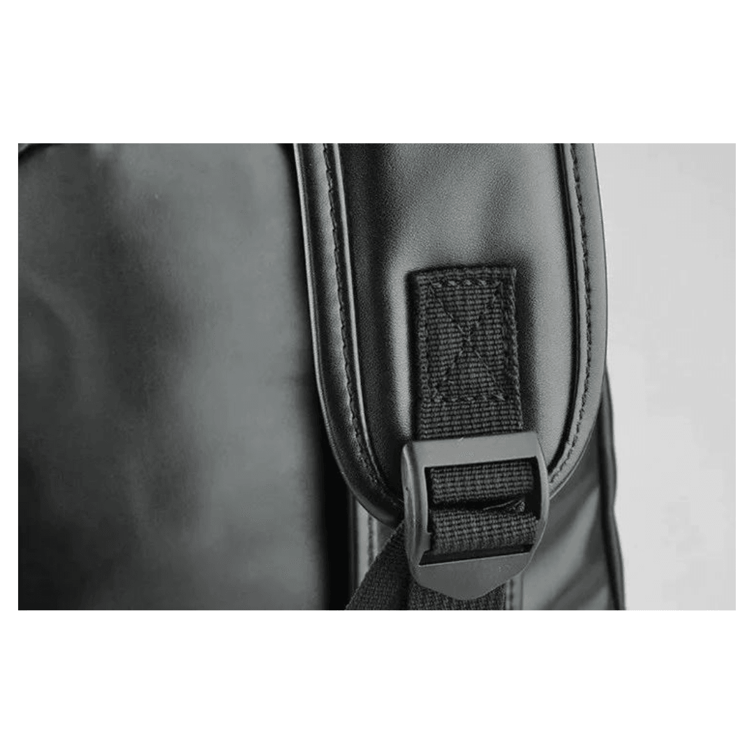 Classic leather backpack for men