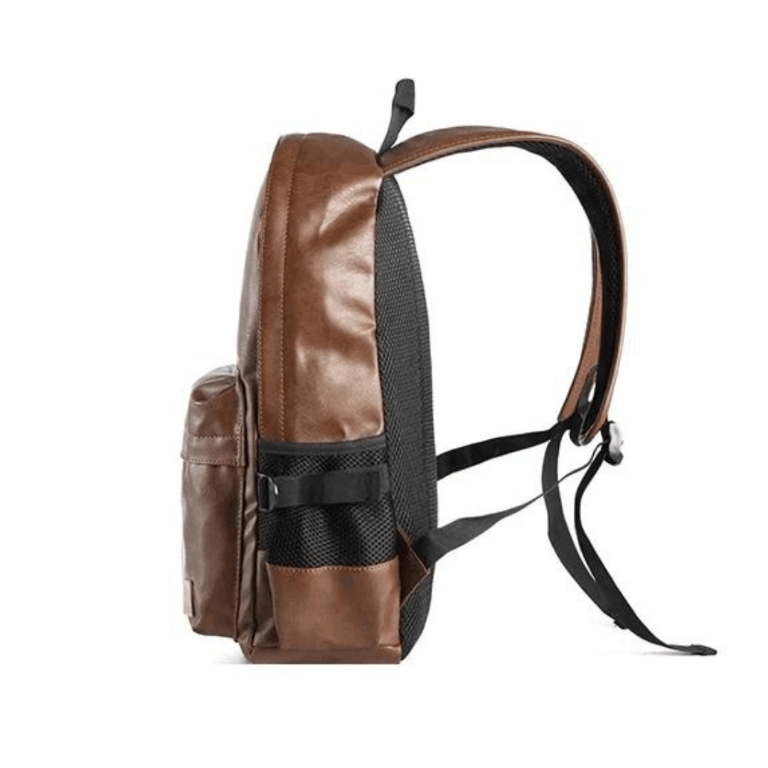 Luxury leather backpack for men