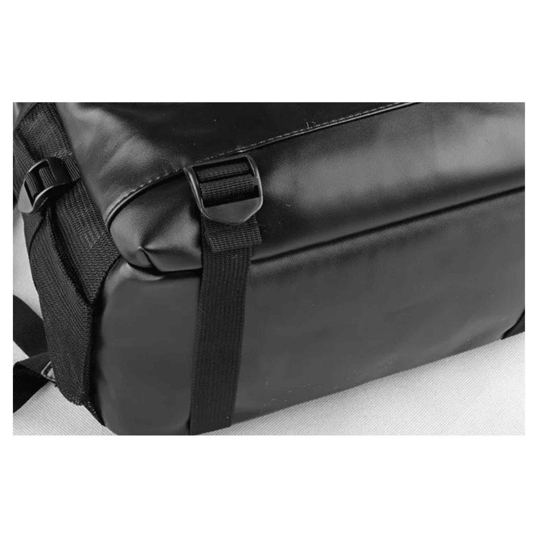 Classic leather backpack for men