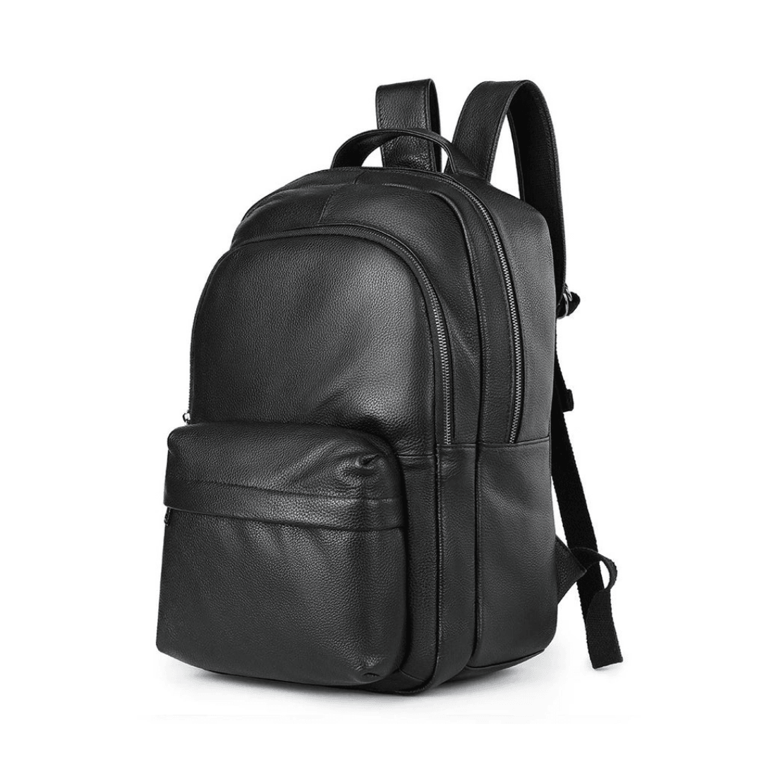 Men's leather backpack