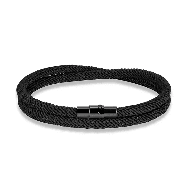 Double-layered bracelet for men