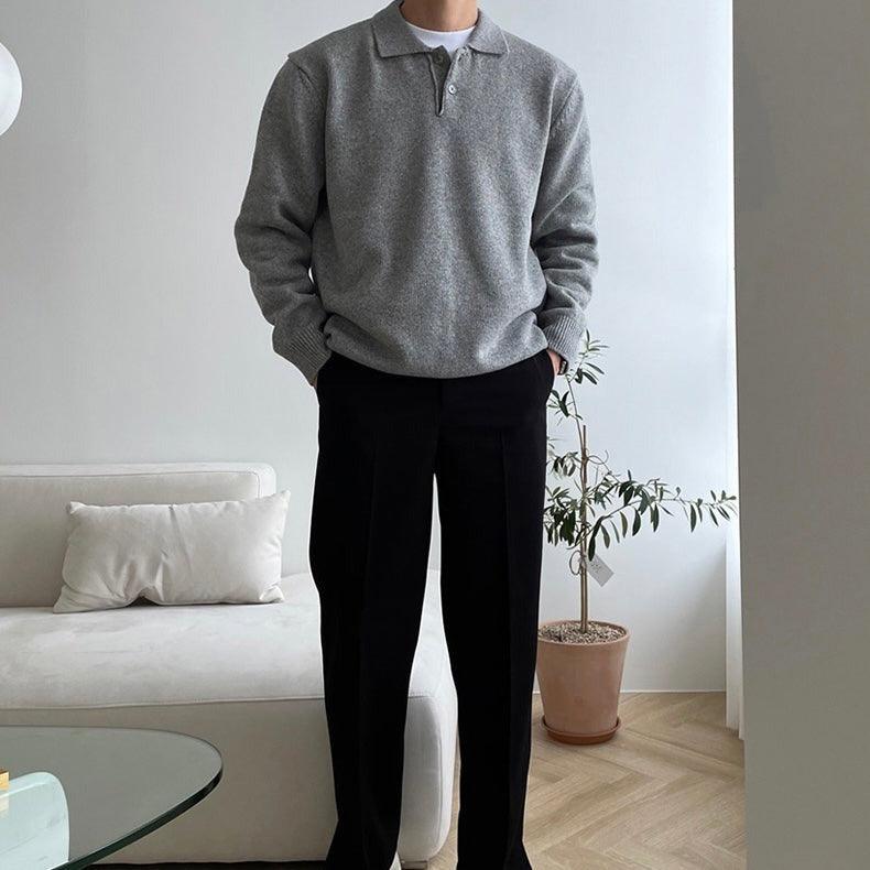 Merino wool polo shirt