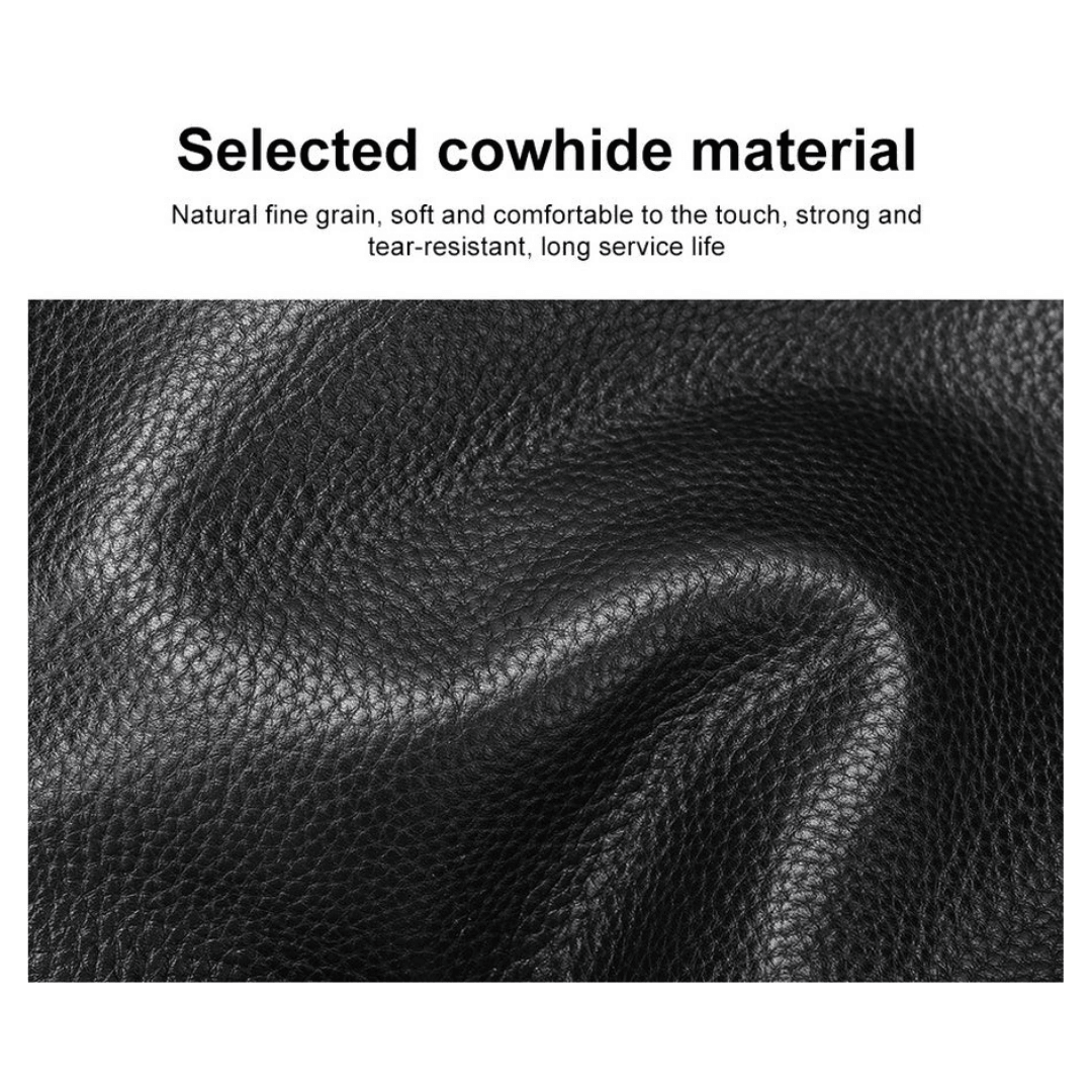 Men's leather backpack