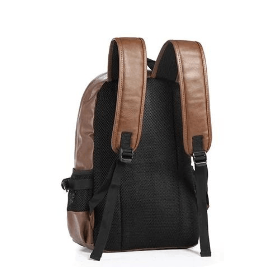 Luxury leather backpack for men