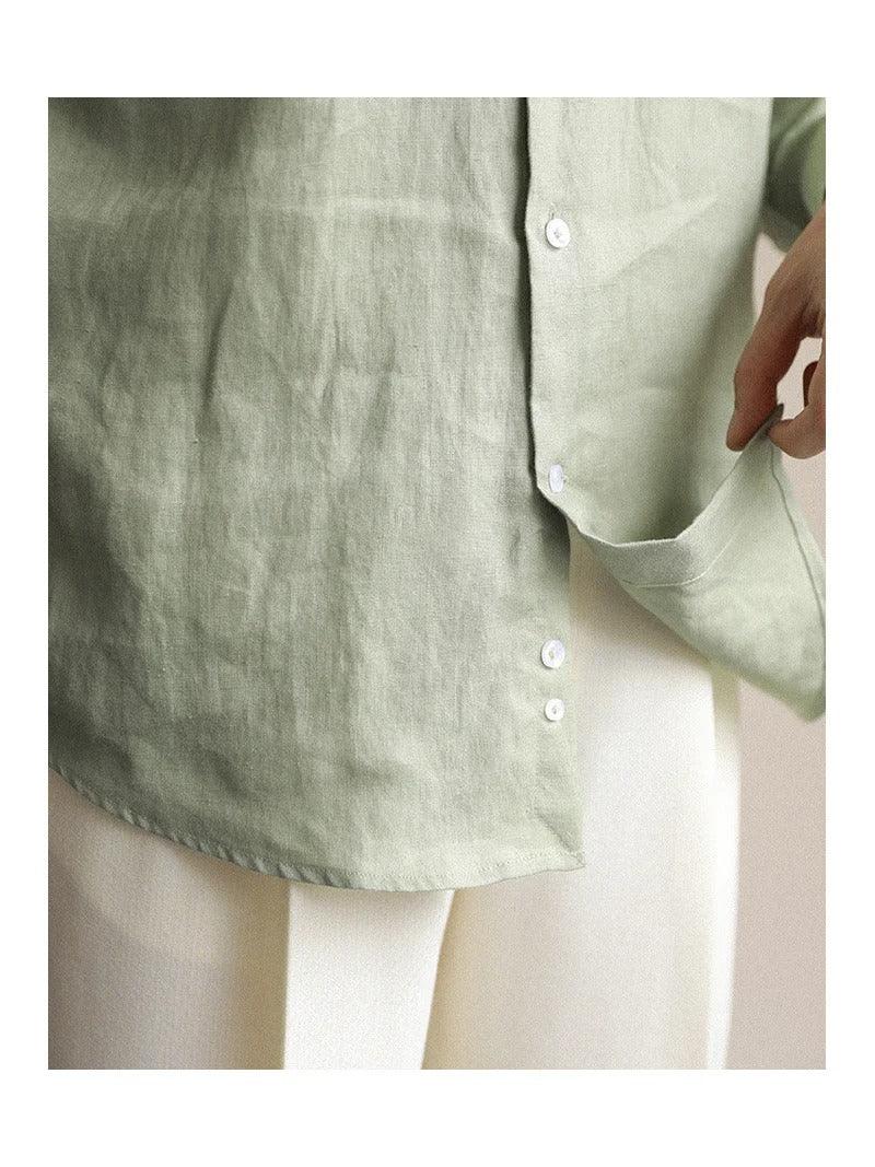 Linen dress shirt