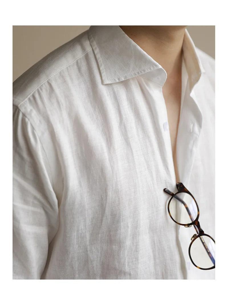 Linen dress shirt