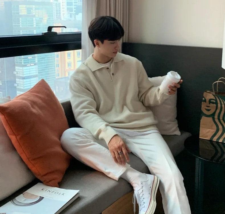 Merino wool polo shirt