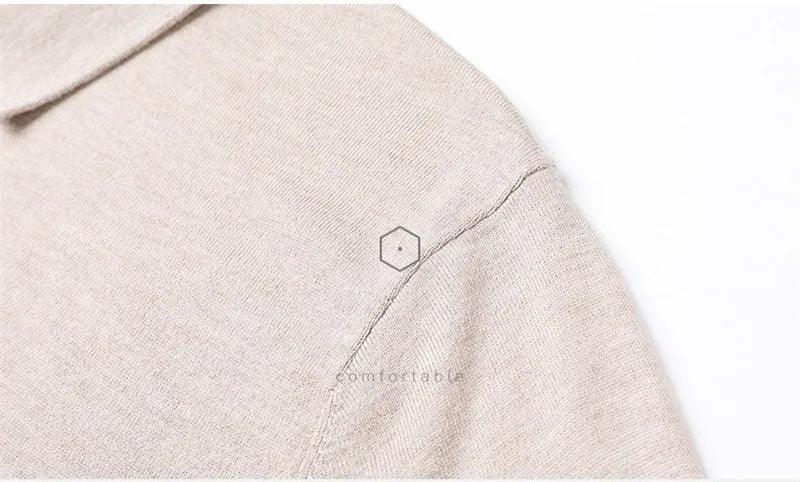 Polo vintage en cachemire uni