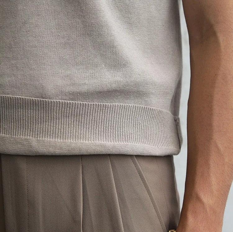 Soft knit polo shirt