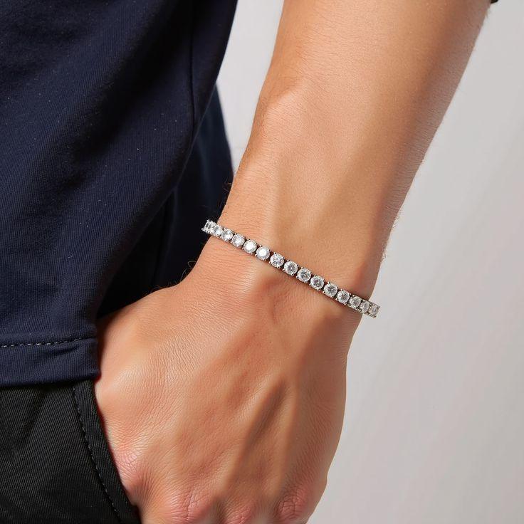 Tennis Bracelet - 925 Silver with Zirconia