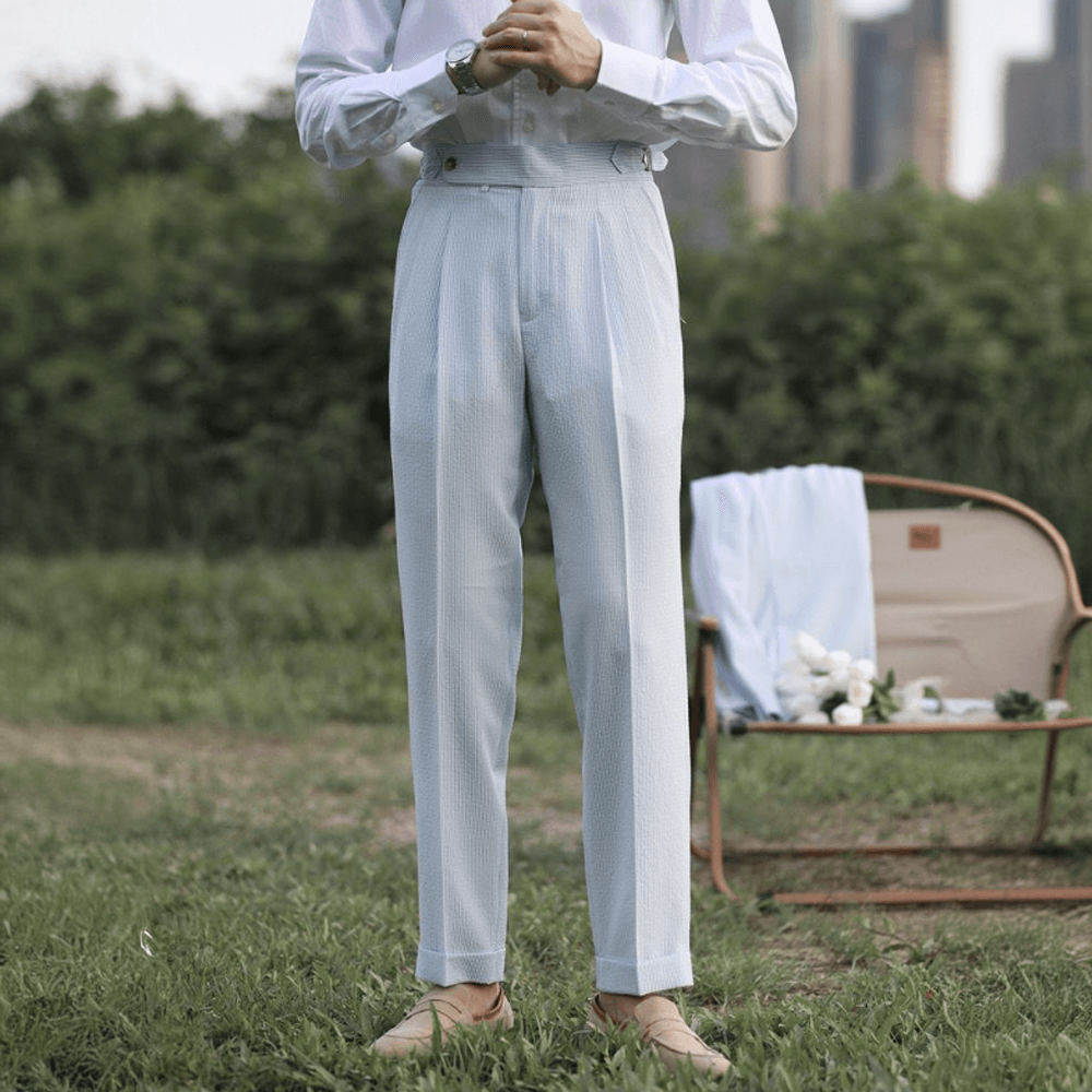 Pantalon Gurkha en seersucker Westcroft