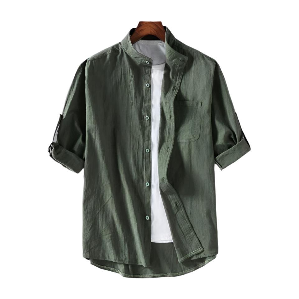 Chemise en lin Premium Milano-Calou