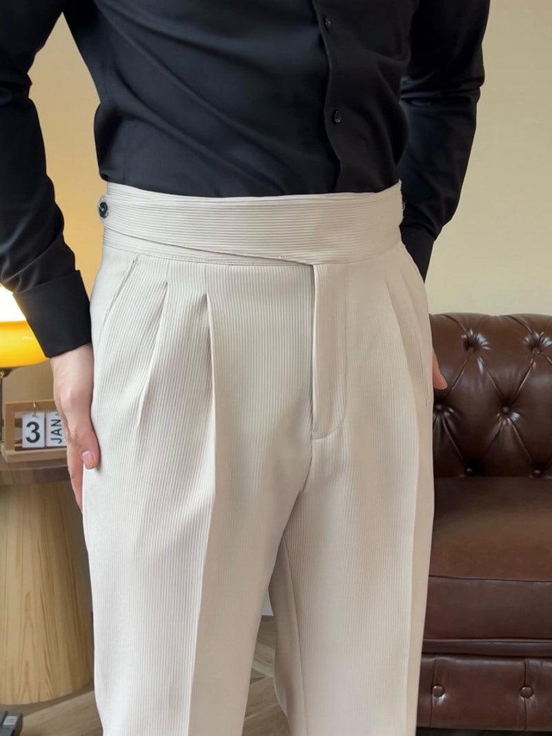 Italian style casual suit pants