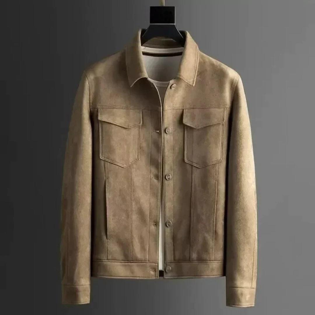 Blouson camionneur en daim Rochester