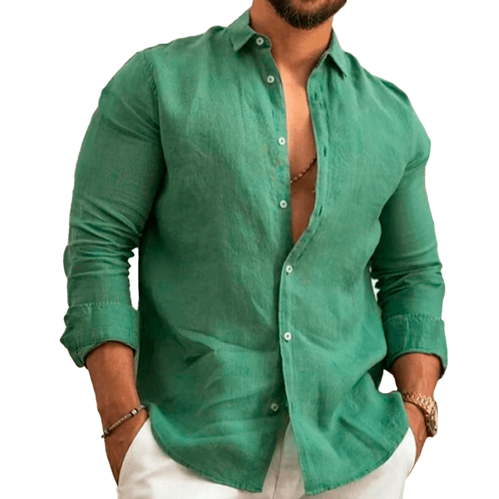 Chemise habillée classique en lin