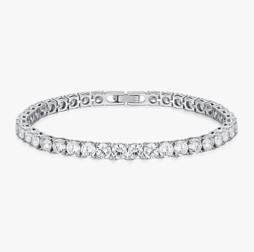 Tennis Bracelet - 925 Silver with Zirconia