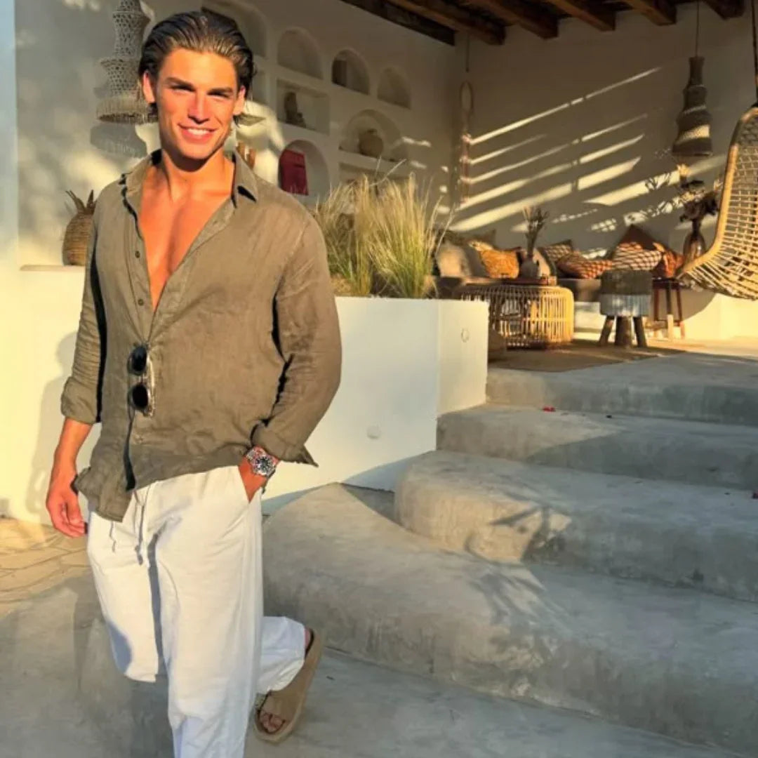 Ensemble en lin Old Money