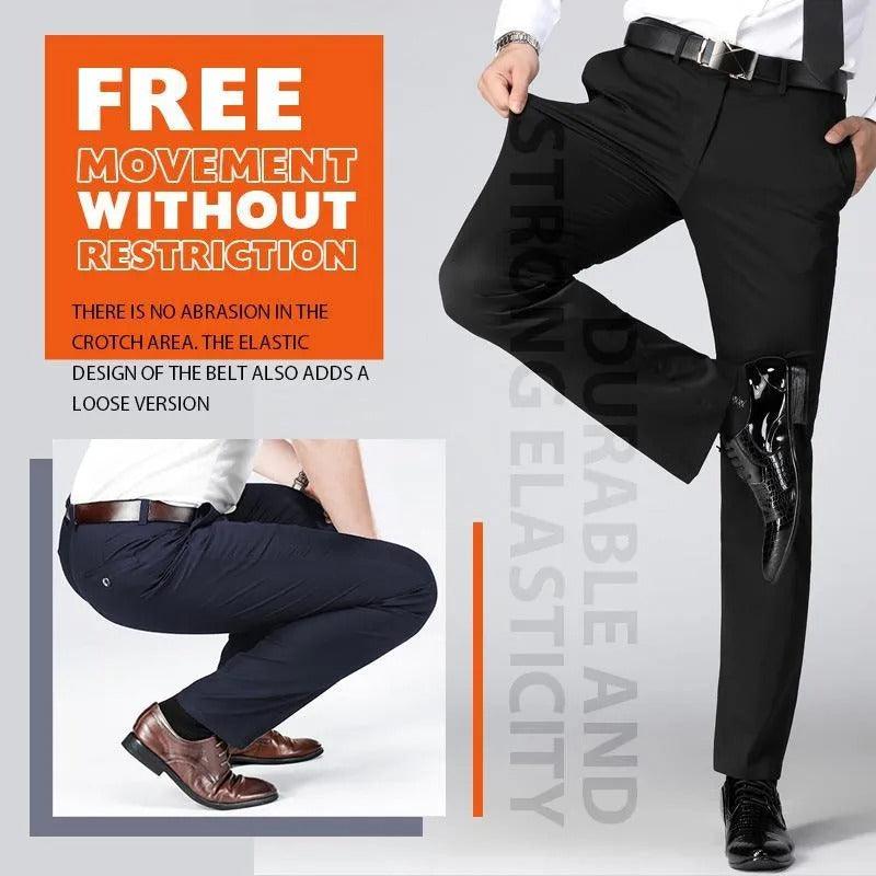 Pantalon classique hautement extensible pour hommes