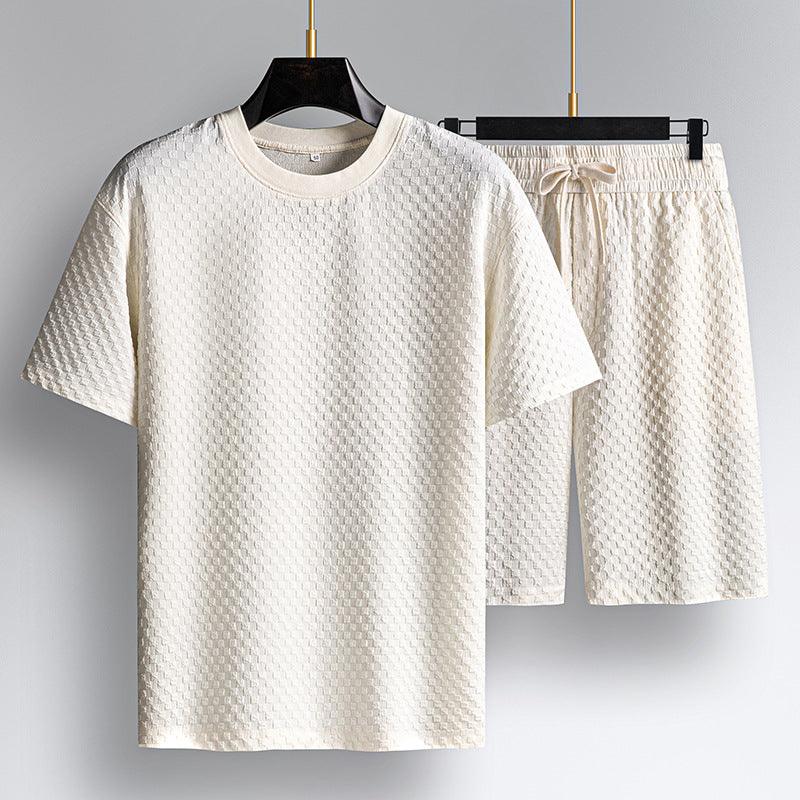 Ensemble de salon en tricot gaufré Leandro Premium