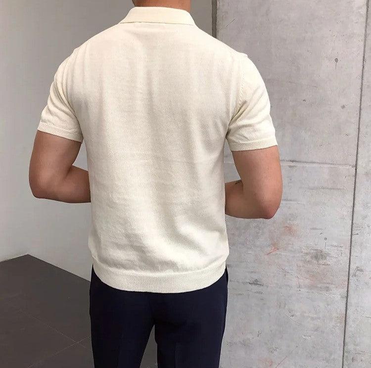 Soft knit polo shirt