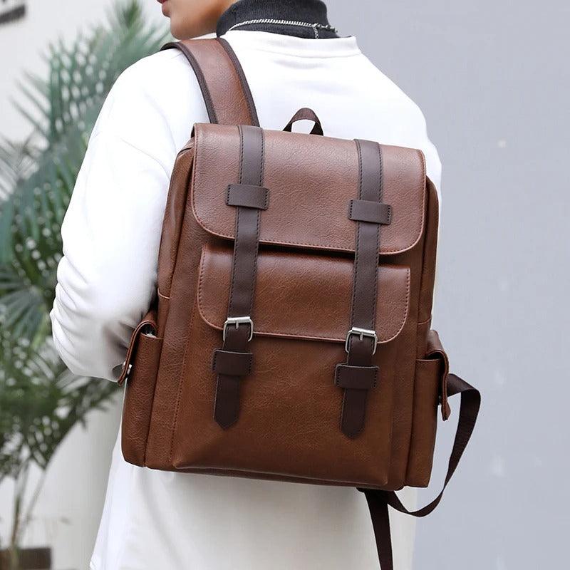 Vintage style men's leather bag 