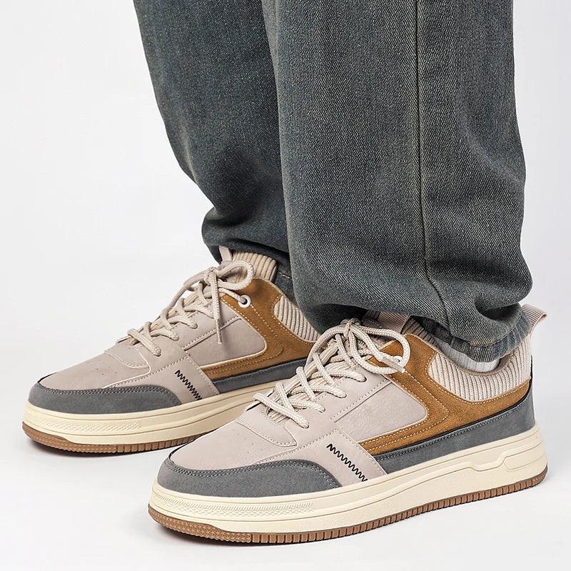 Baskets en cuir respirant Bradford