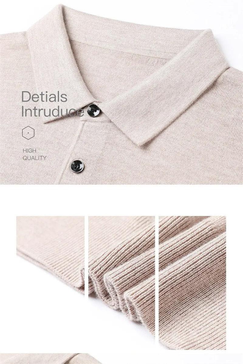 Polo vintage en cachemire uni