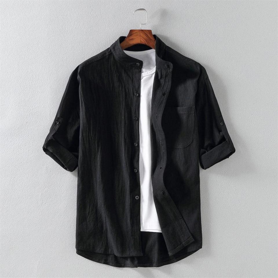 Chemise en lin Premium Milano-Calou