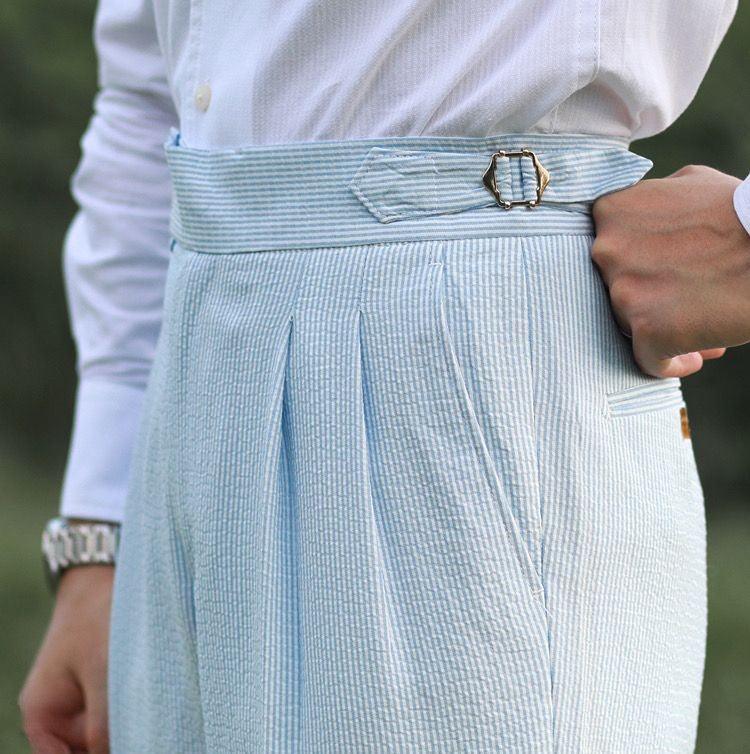 Pantalon Gurkha en seersucker Westcroft