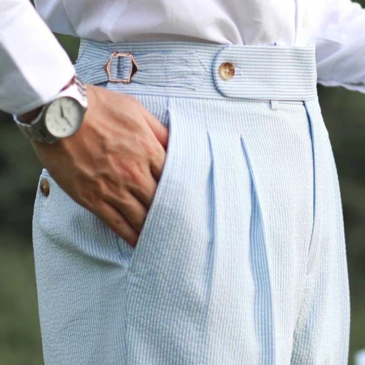 Pantalon Gurkha en seersucker Westcroft