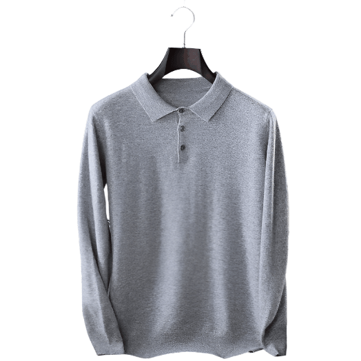 Polo vintage en cachemire uni